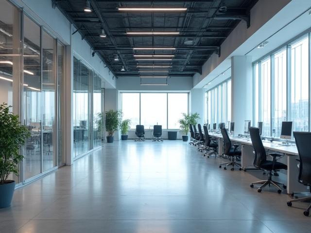 Interieur van de studio