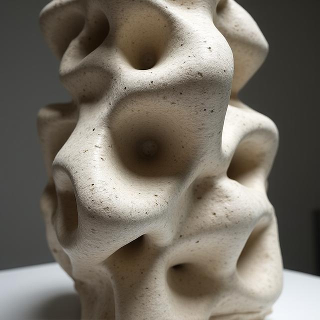 Groot handgevormd sculptuur