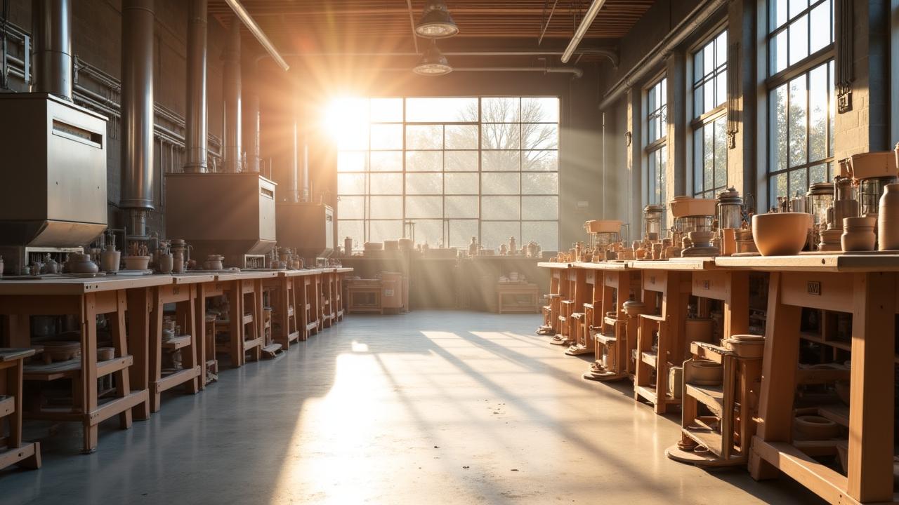 Professionele keramiekstudio met Nabertherm ovens