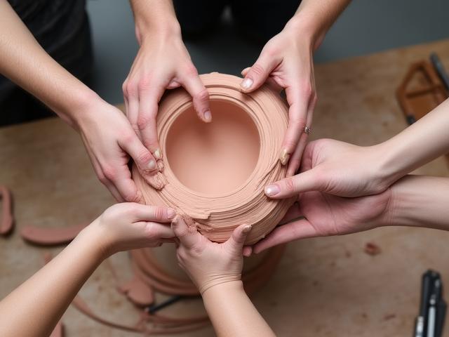 Gezamenlijk keramisch project team
